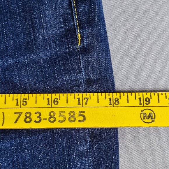 Buffalo Jeans women's sz 30 ink blue colour Selvedge Low rise Straight leg denim - Picture 10 of 13